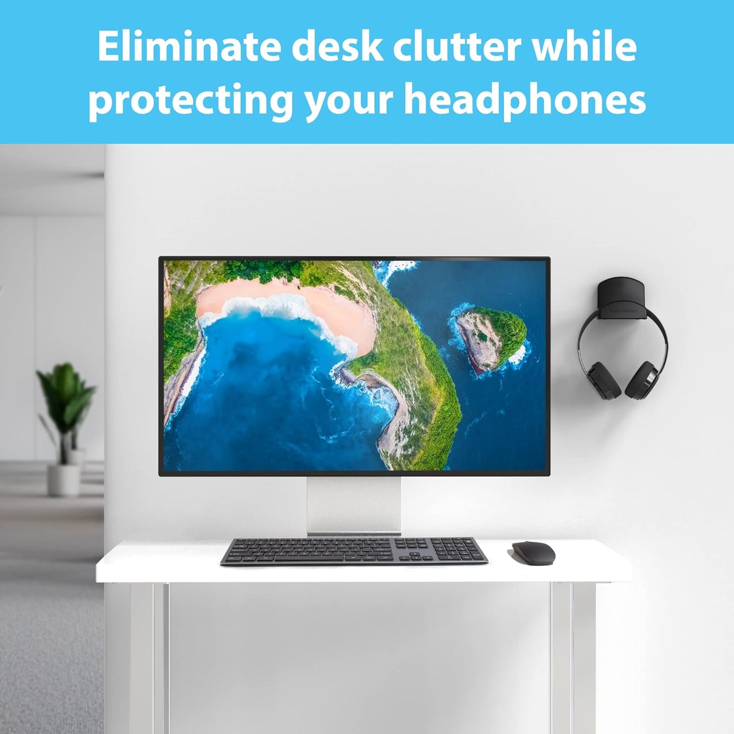 Headphone Hanger Removable Adhesive